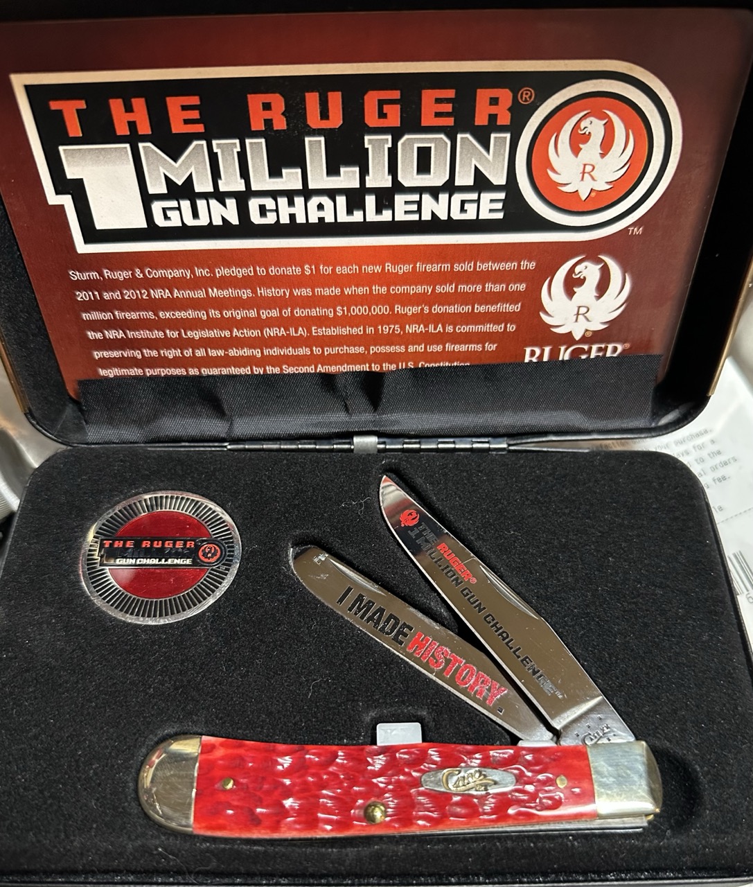 Ruger 1M Knife &amp; Coin